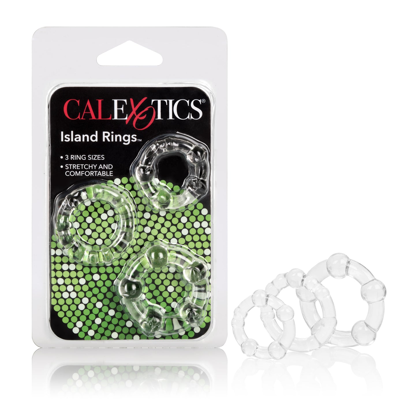Island Rings Clear Cock Ring Trio