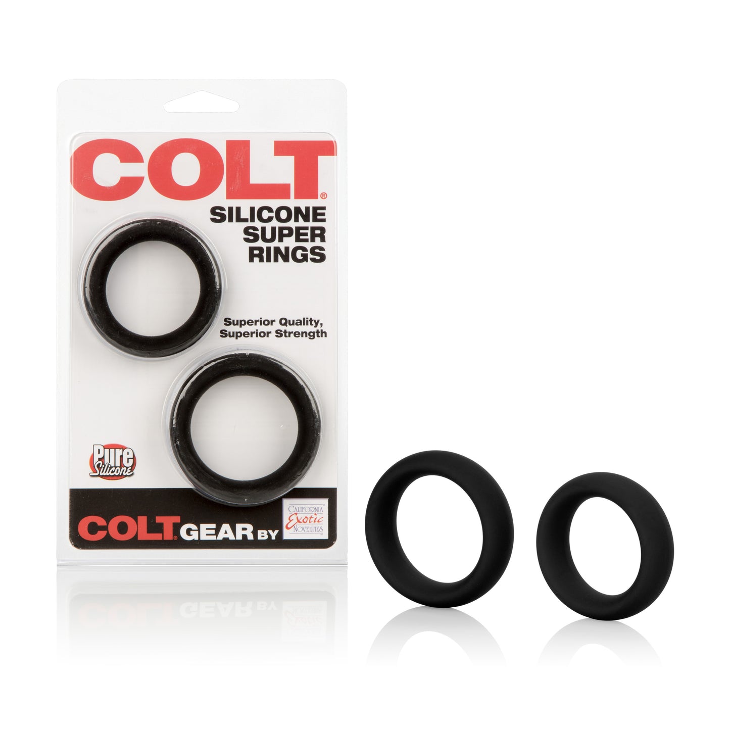 Colt Silicone Super Rings – Black (2-Pack)