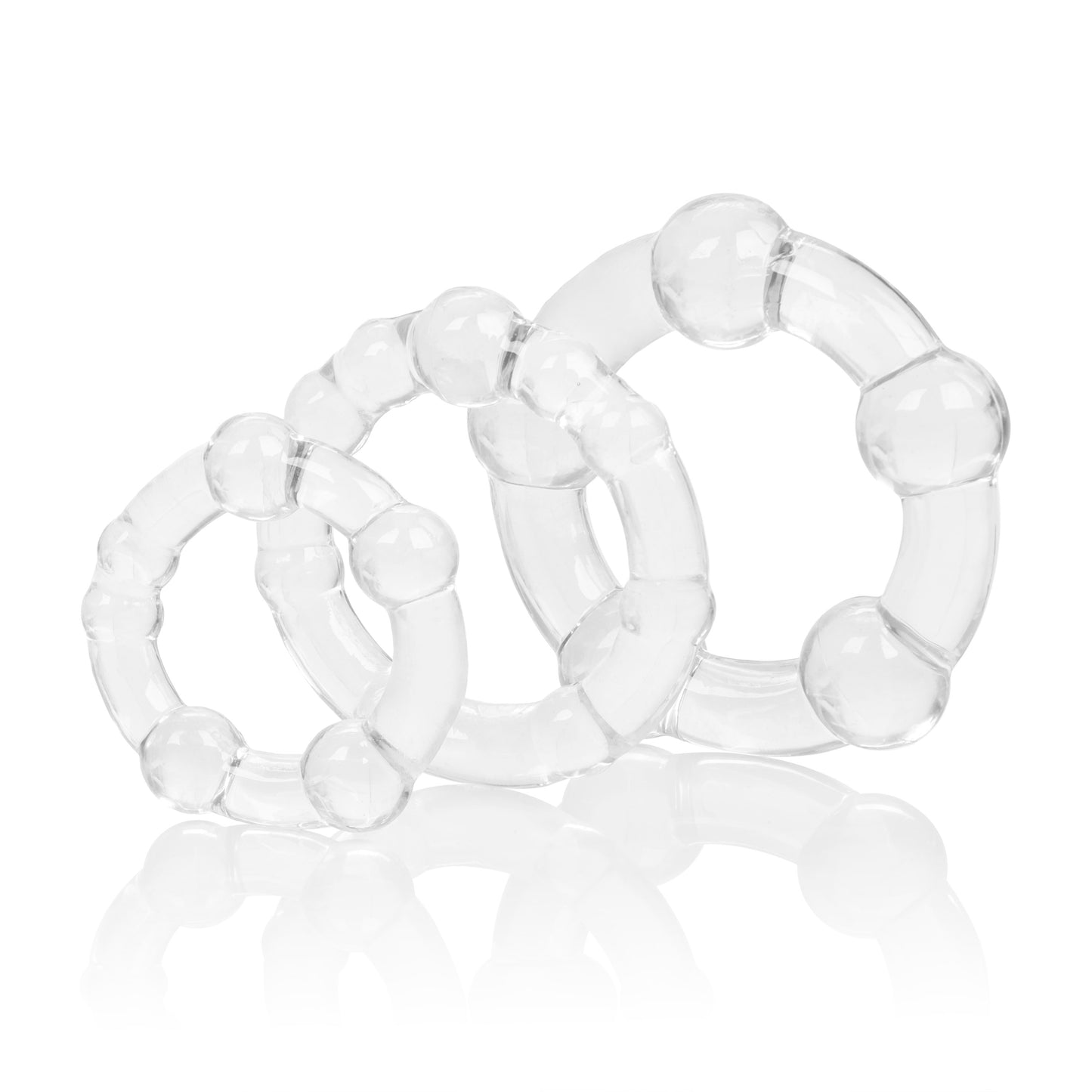 Island Rings Clear Cock Ring Trio