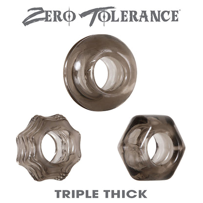 Triple Thick Cock Rings - Set of 3 Super Stretchy Cock Rings
