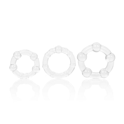 Island Rings Clear Cock Ring Trio